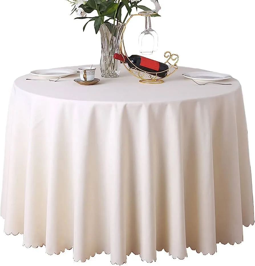 Round Table cloth White 260cm Dia