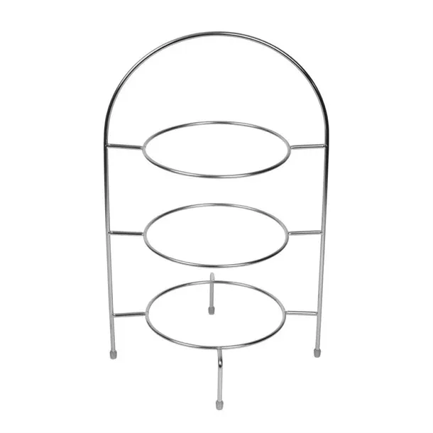 3 Tier Plate Stand Frame - Silver (21cm plates)