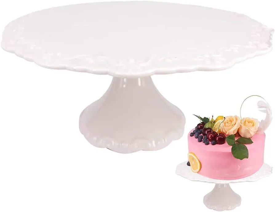 Baby Pink Cake Pedestal - Ceramic