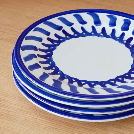 Amalfi Blue and White - Entree Plates