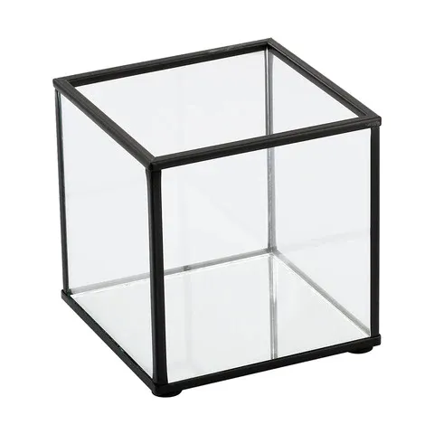Sofia Glass Frame Square Candle Holder - Petite