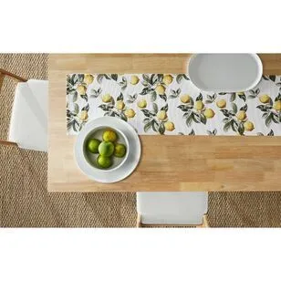 Lemon Vintage Table Runner - 33 x 180 cm