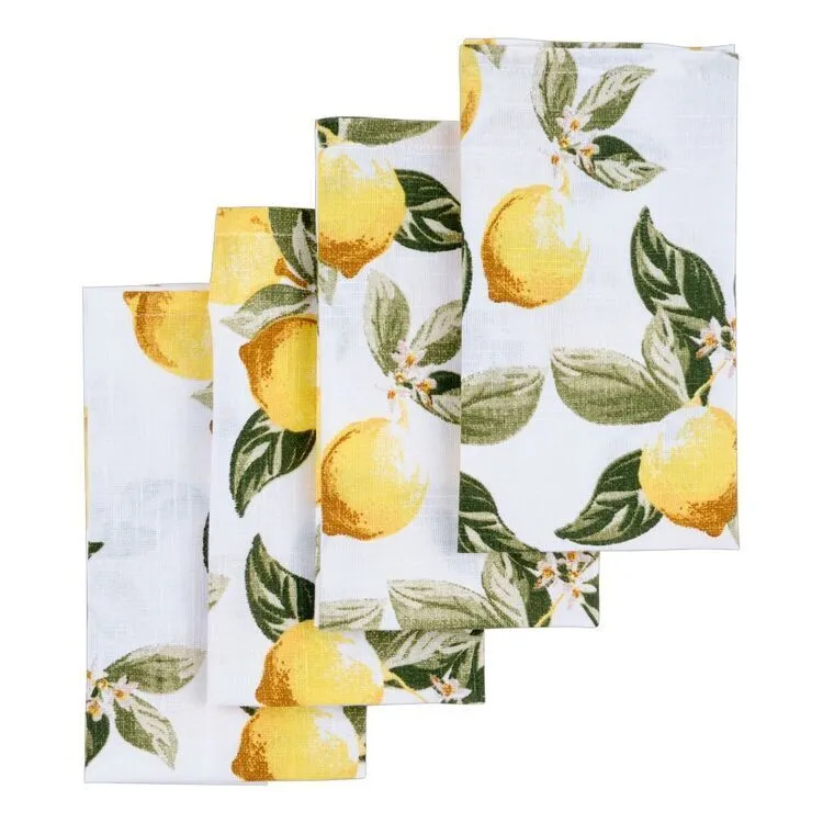 Lemon Vintage Table Napkins - 45x45