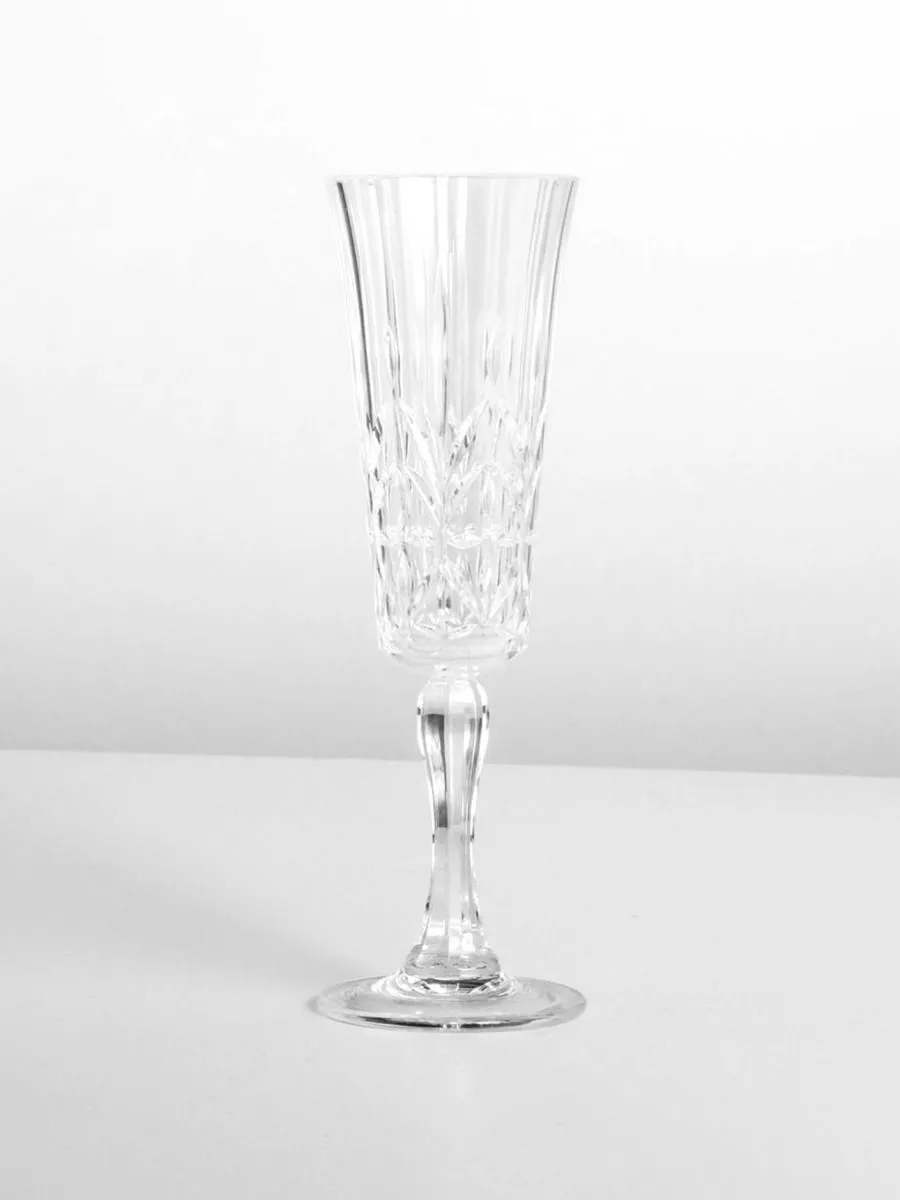 Valerie crystal Acrylic champagne flute clear