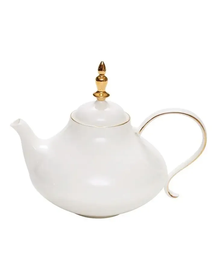 Magical White and gold teapot