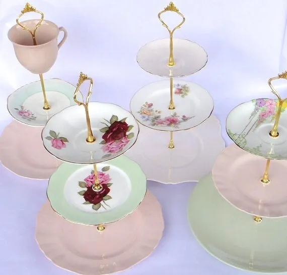 Vintage 3 Tier Cake Stands