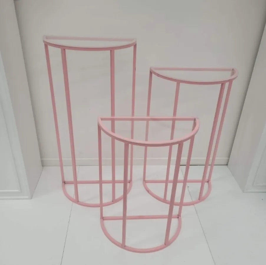 Pink Arch Table Plinths