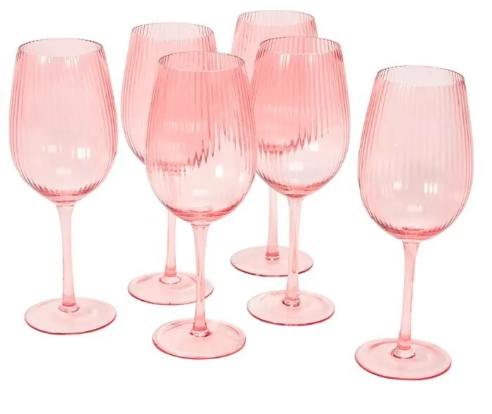 Blush Pink Wine/Spritz Glass