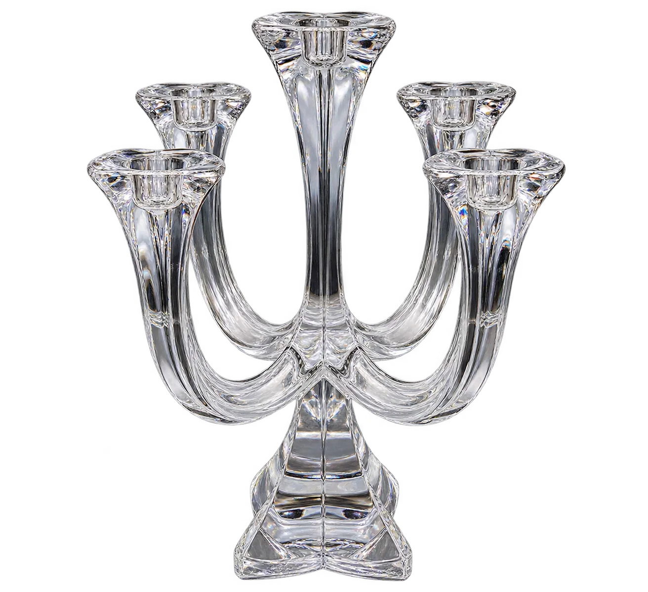 Villeroy & Boch 5 Arm Crystal Candelabra | 10"
