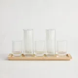 Sofia Ripple Candle/Vase Tray Sets