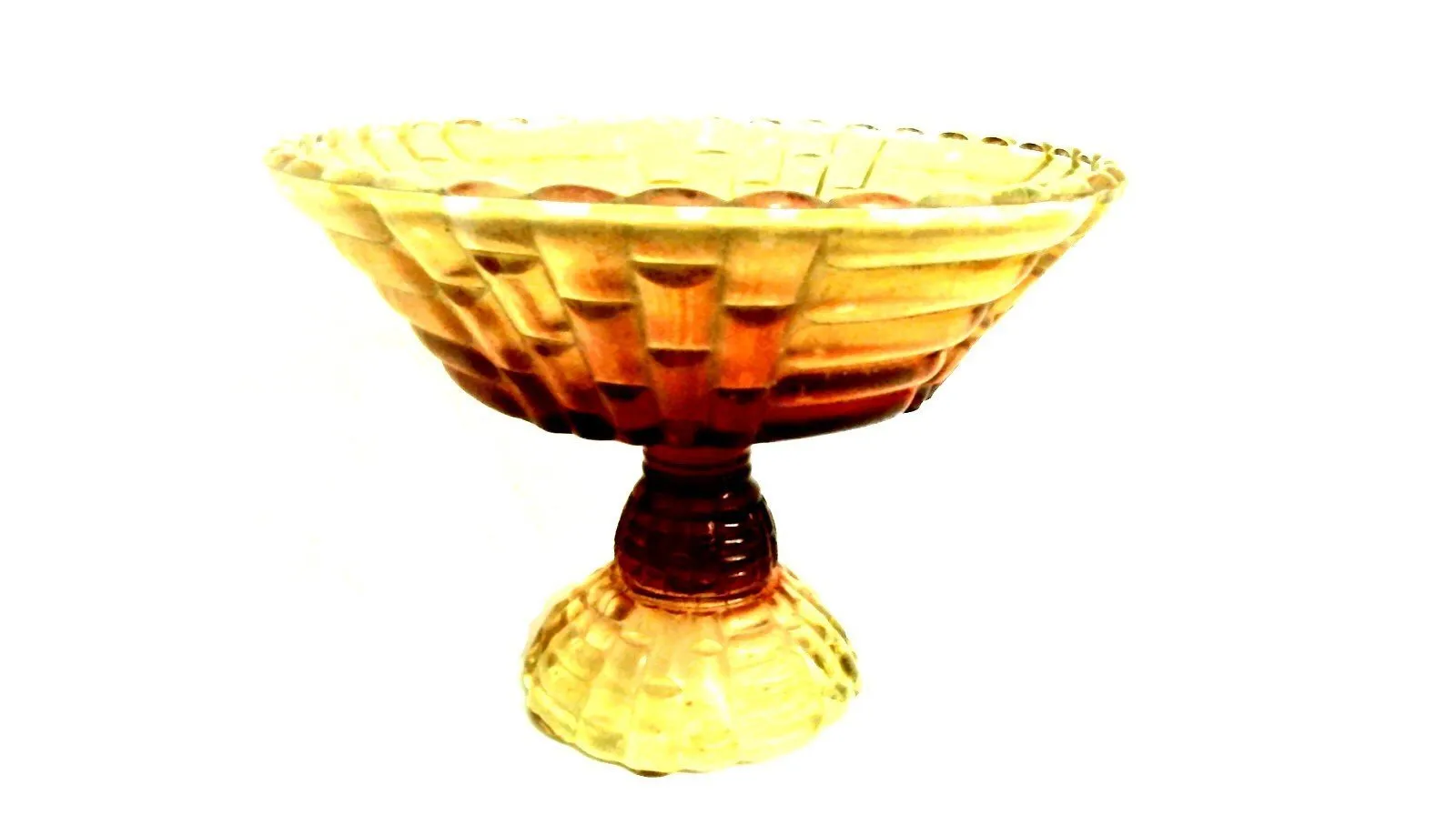 Vintage Jeanette Amberina Glass - Set of 4