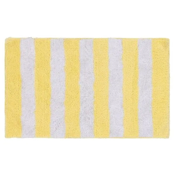 Yellow and White Rug