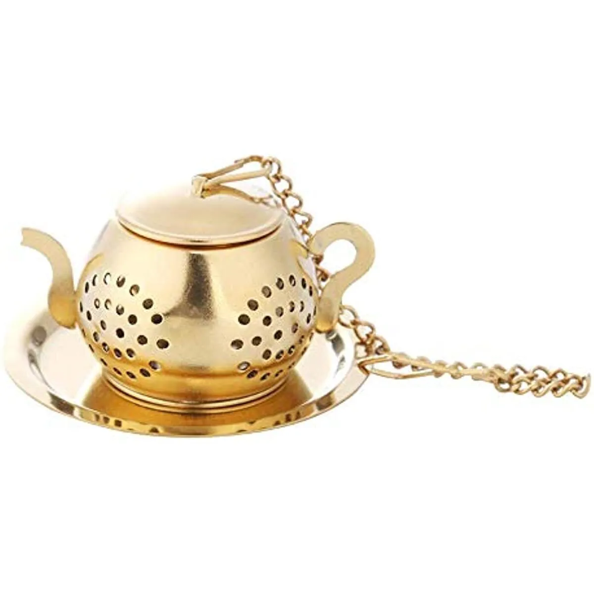 Tea Infuser - Gold Teapot shape