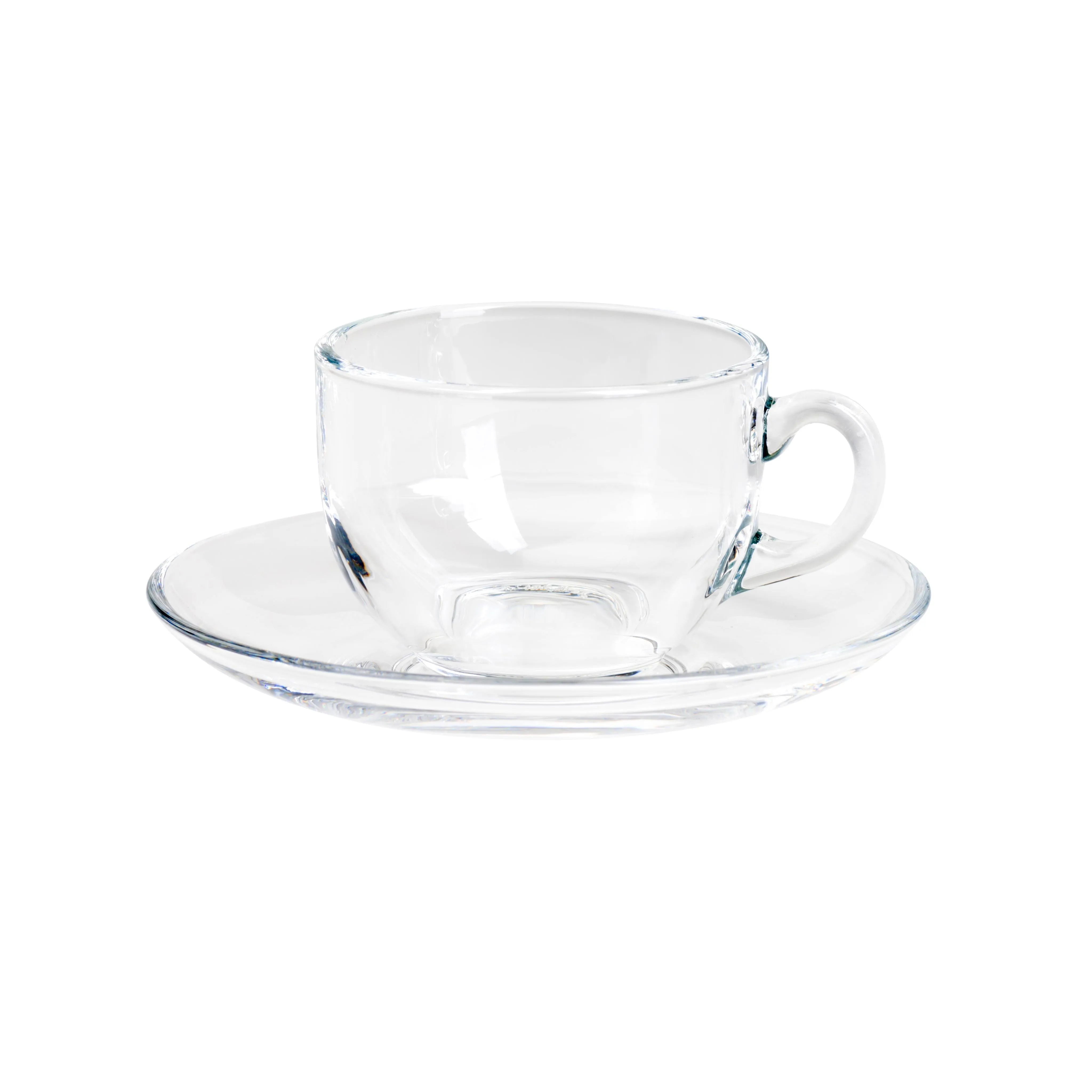 Wendy Glass teacup and saucer - Clear