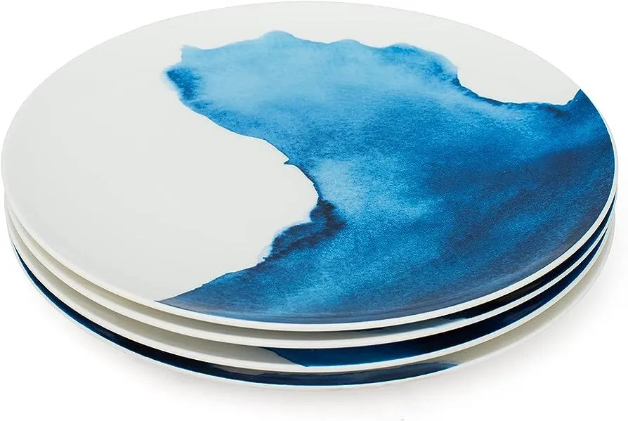 Blue watercolor - Entrée Plates