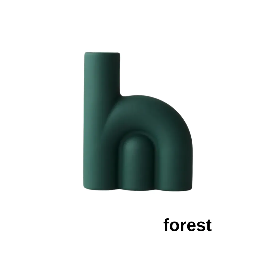 H Ceramic Candle Holder