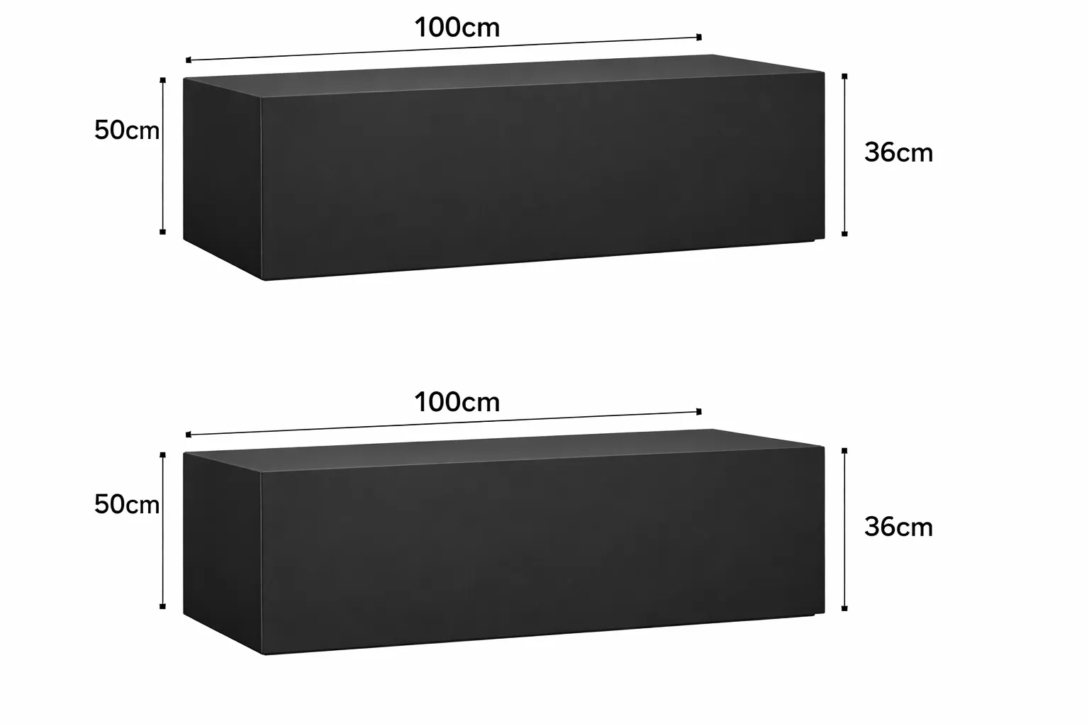 Rectangle Box risers or Sign Holders