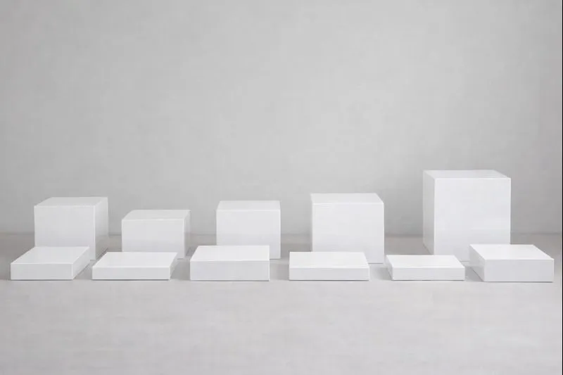 White Acrylic Table risers