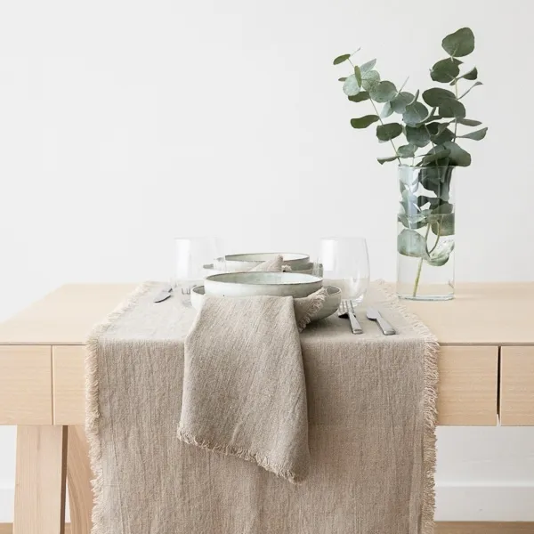 Natural Linen table runner - 150 x 4000