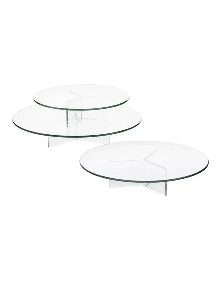 Wendy 3 piece cake stands - Glass