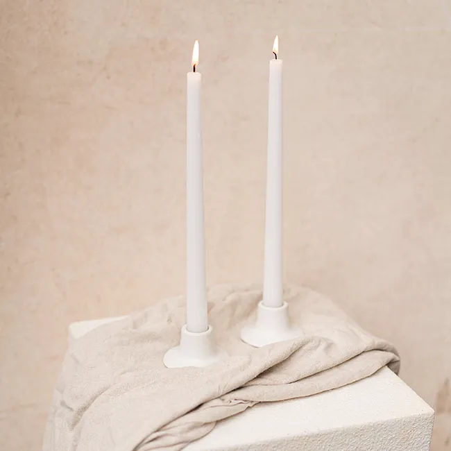 The Matte Muse - Porcelain Candle Holder - Dinner / Taper 