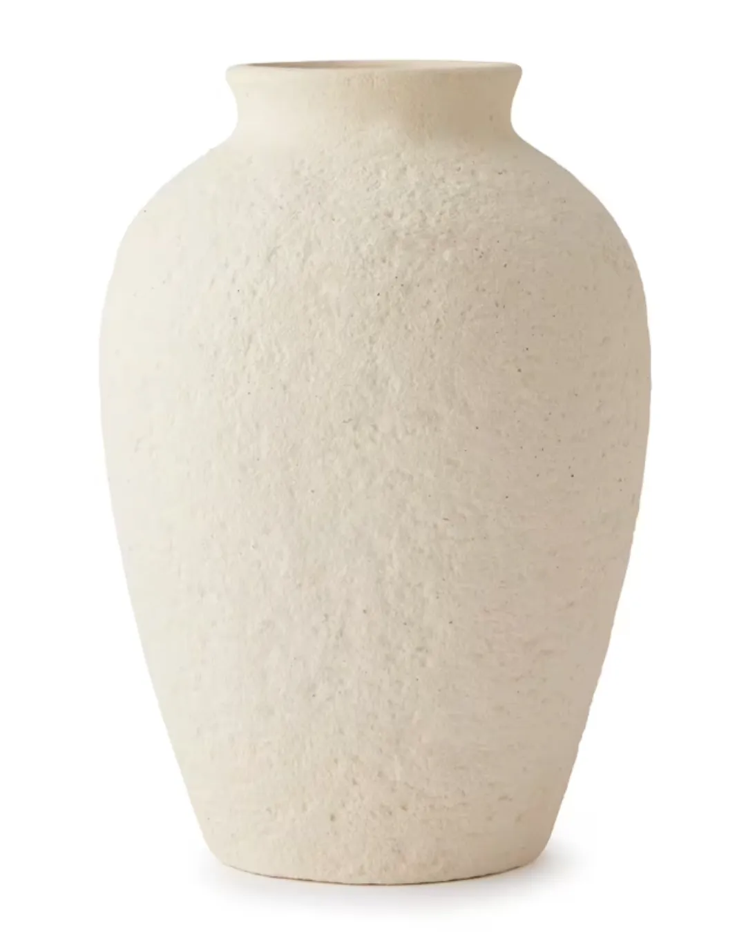 Ivory Stone Urn Vase