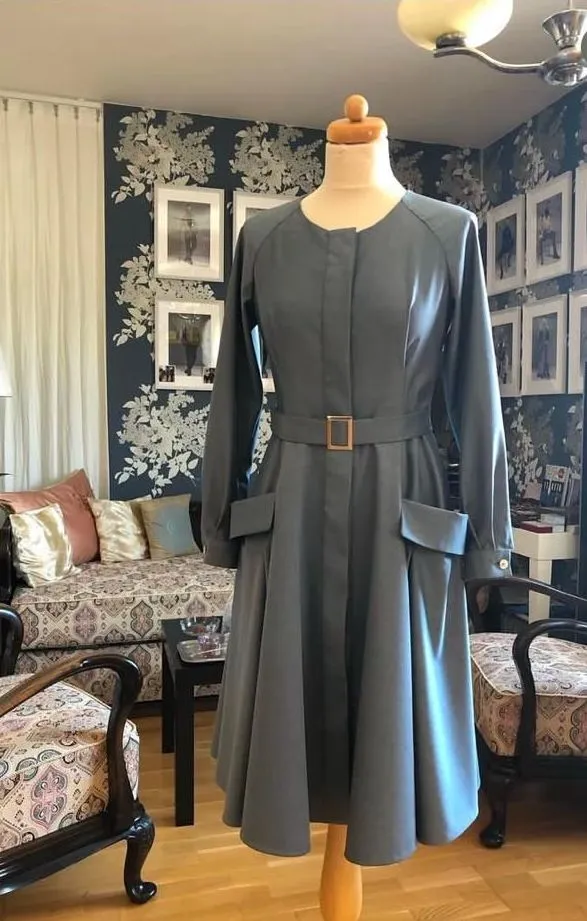 Světle modré košilové šaty DitaFil