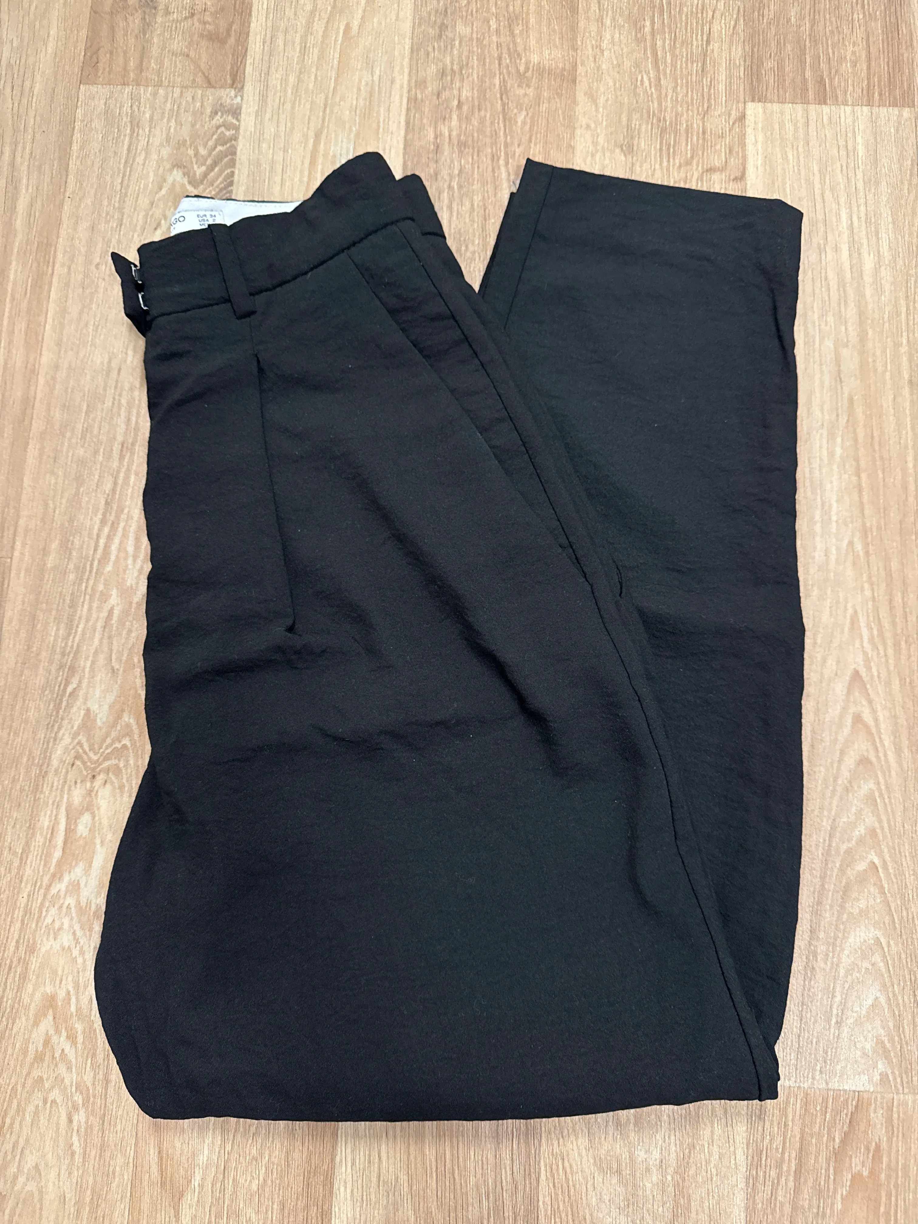 Černé mom suit kalhoty