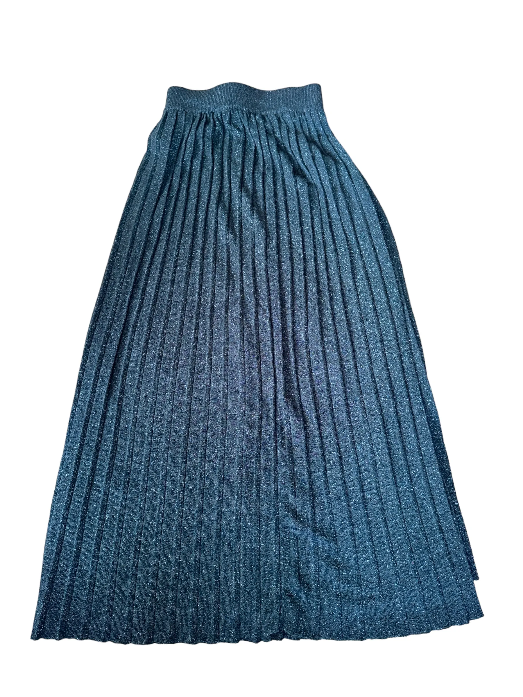 Plisovaná sukně s lurexovým vláknem