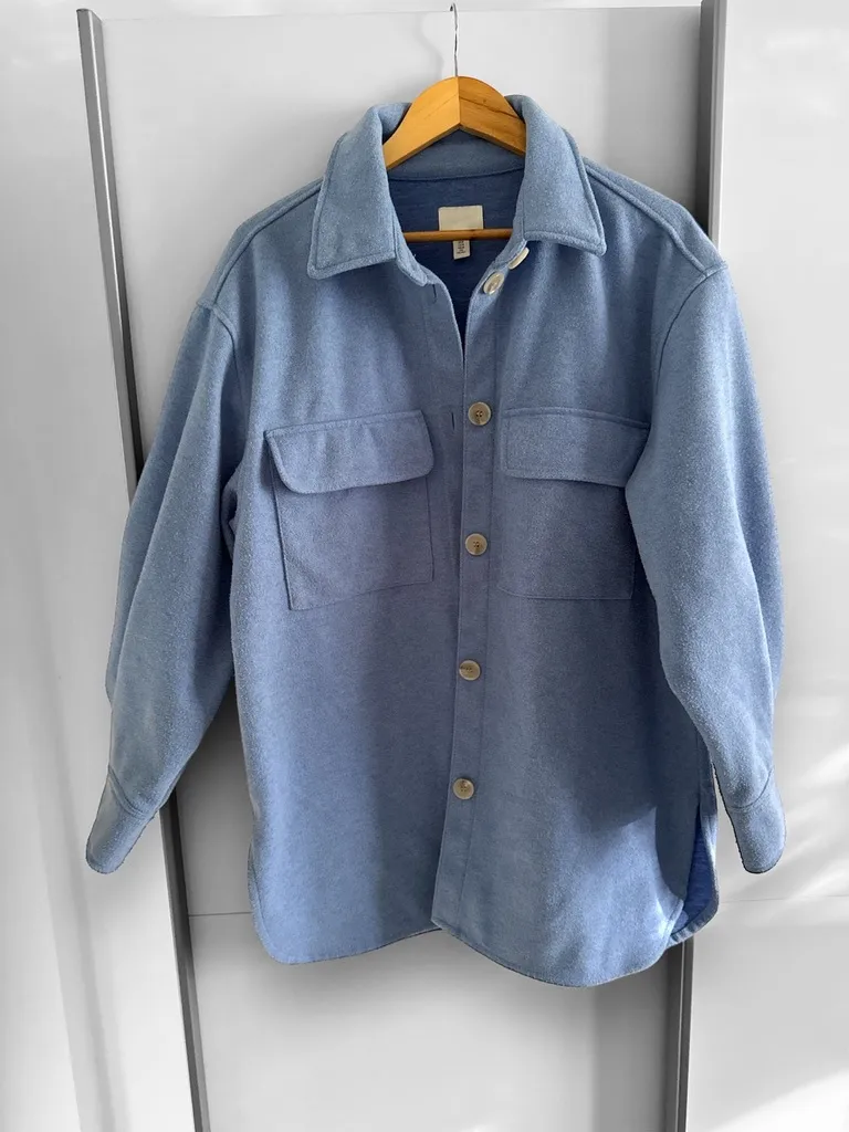 Oversized košilová bunda