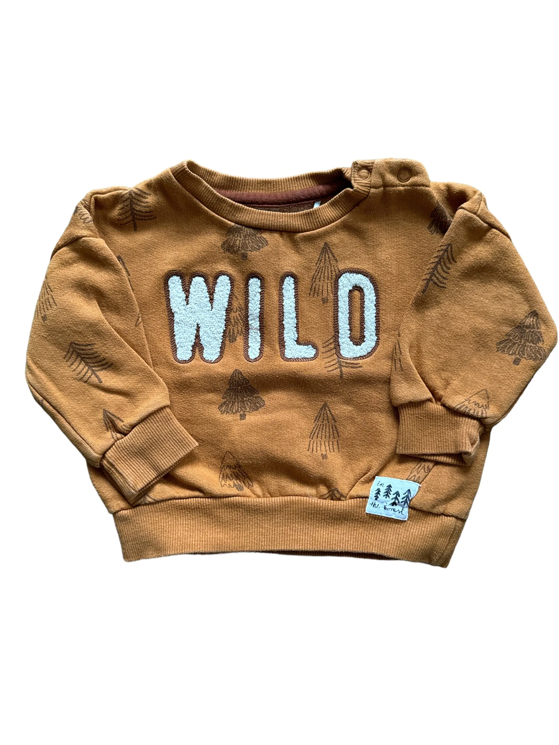 Mikina s lesním motivem