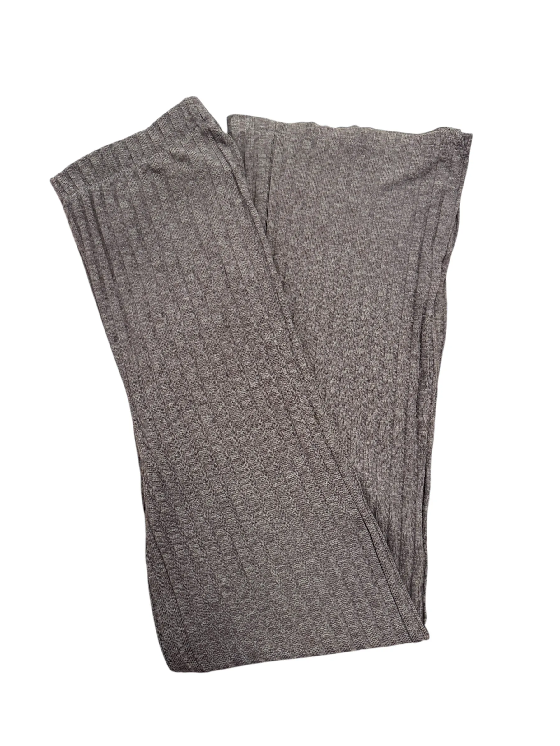 Úpletové zvonové kalhoty