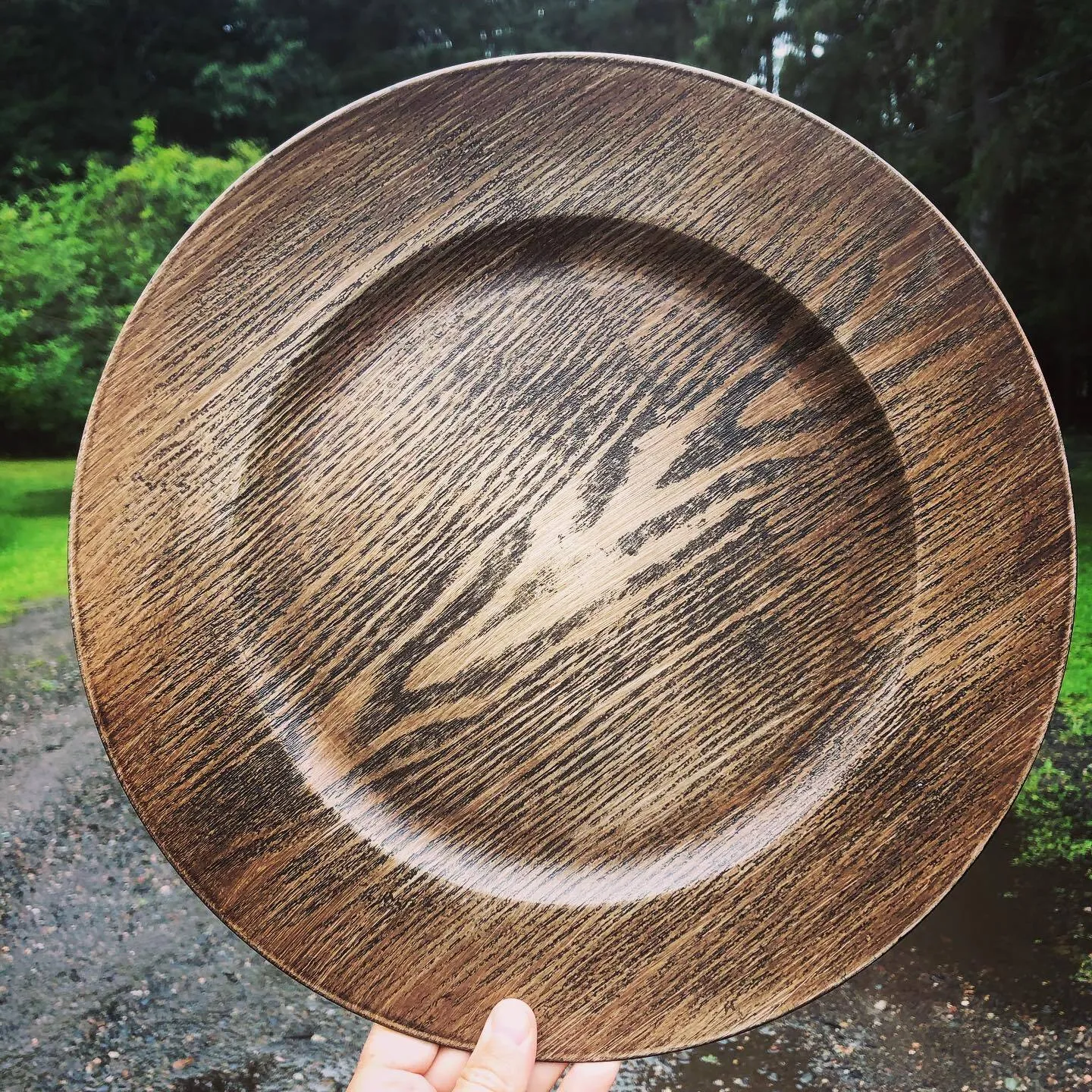 Wood Charger Plate