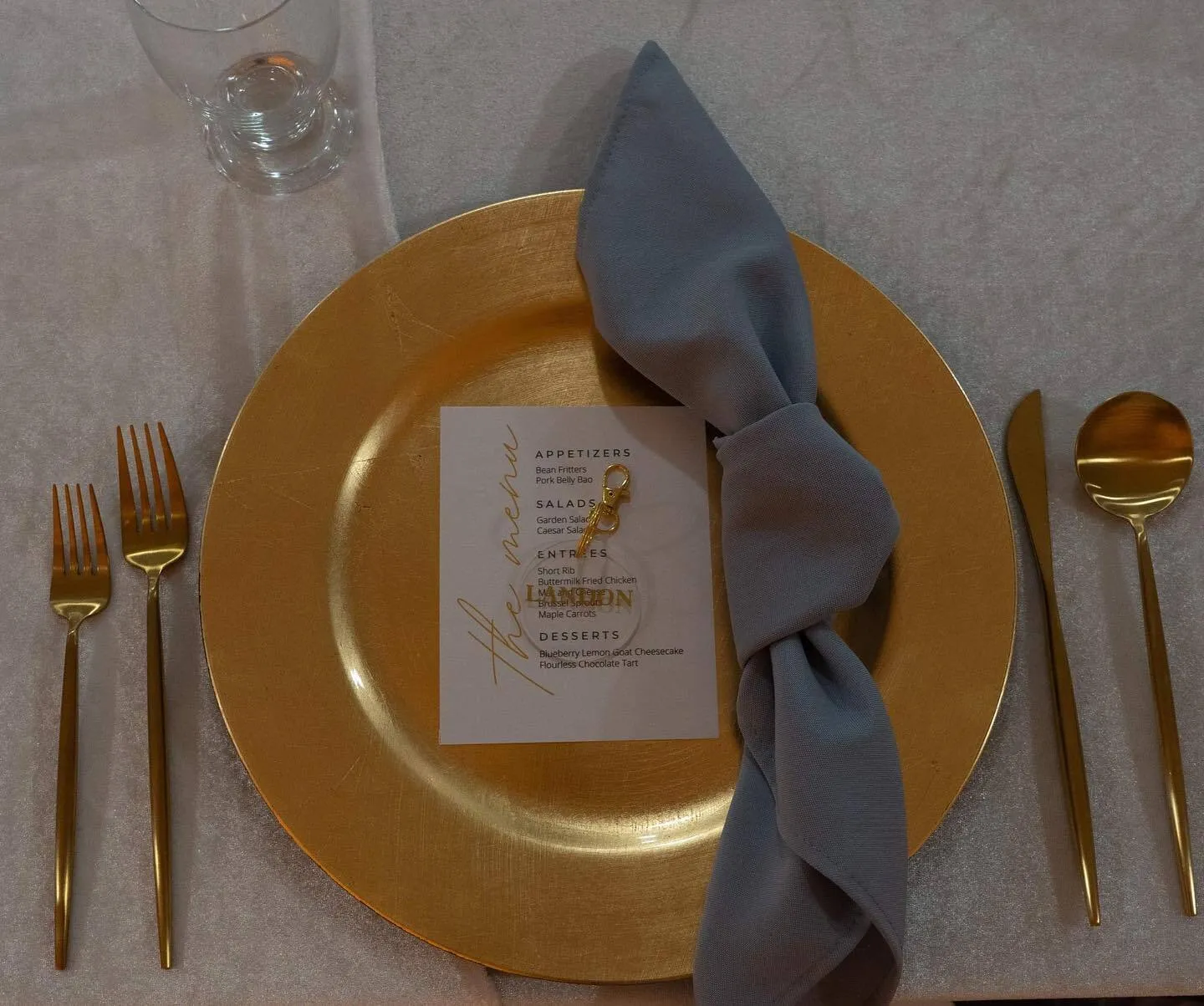 Flat Gold Charger Plates