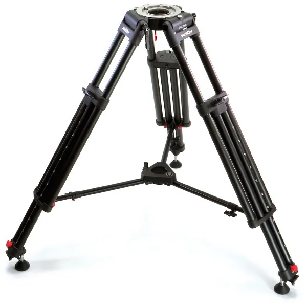 Sachtler OB-2000 Aluminum Tripod Legs (Flat Base and Mitchell) with Mid-Level Spreader - 6481
