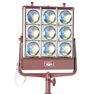 Mole Richardson Nine-Light Molefay Minibruto Tungsten