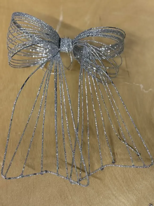 Silver Metal Bows