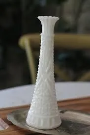 White Slim Vase