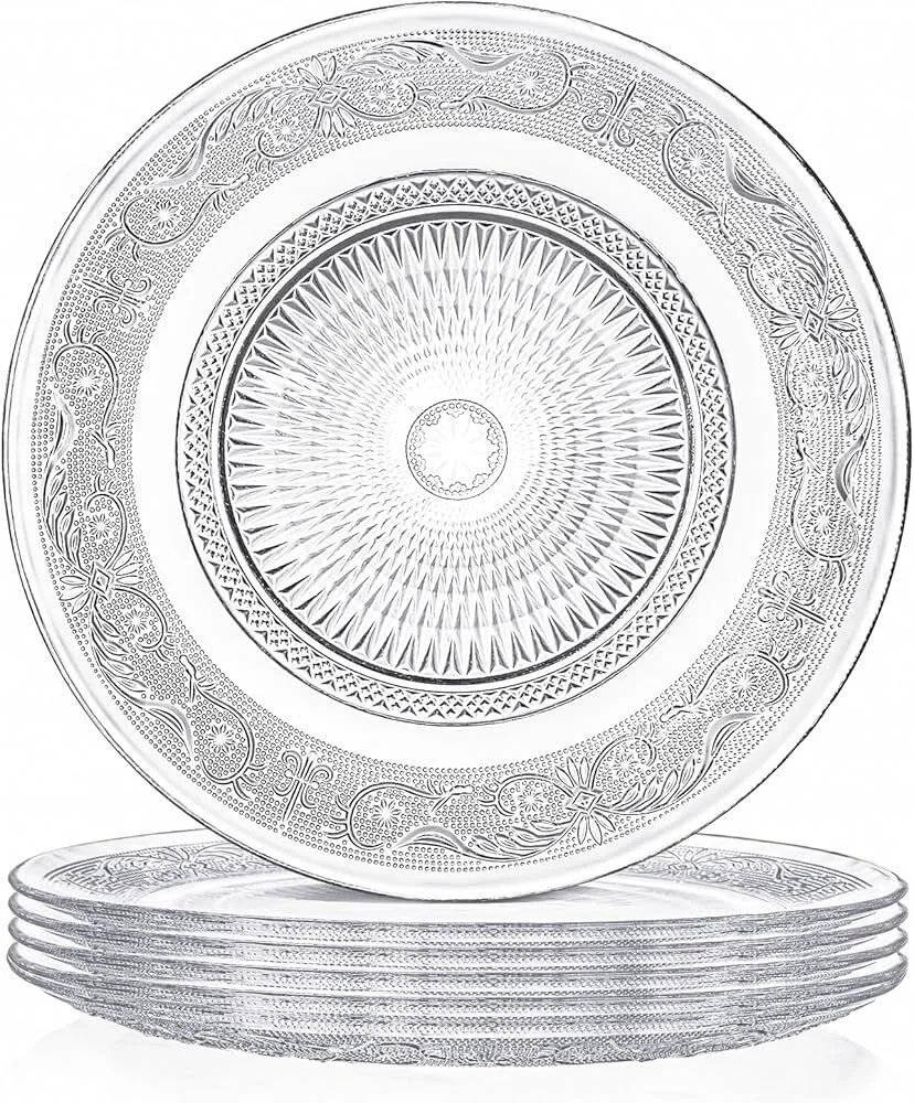 Glass Serving Plates, 10 inches