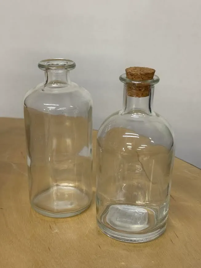 Glass Jar with Round Base (5.5 inches tall)