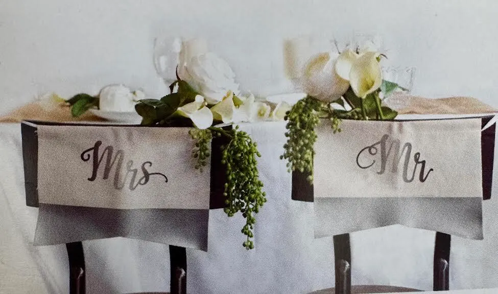 Mr.  and Mrs. Chair Signs