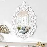 White Ornate Mirror