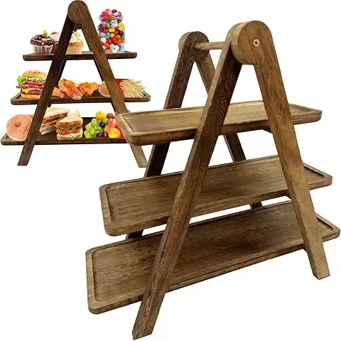 3 Tiered Wooden Serving Tray