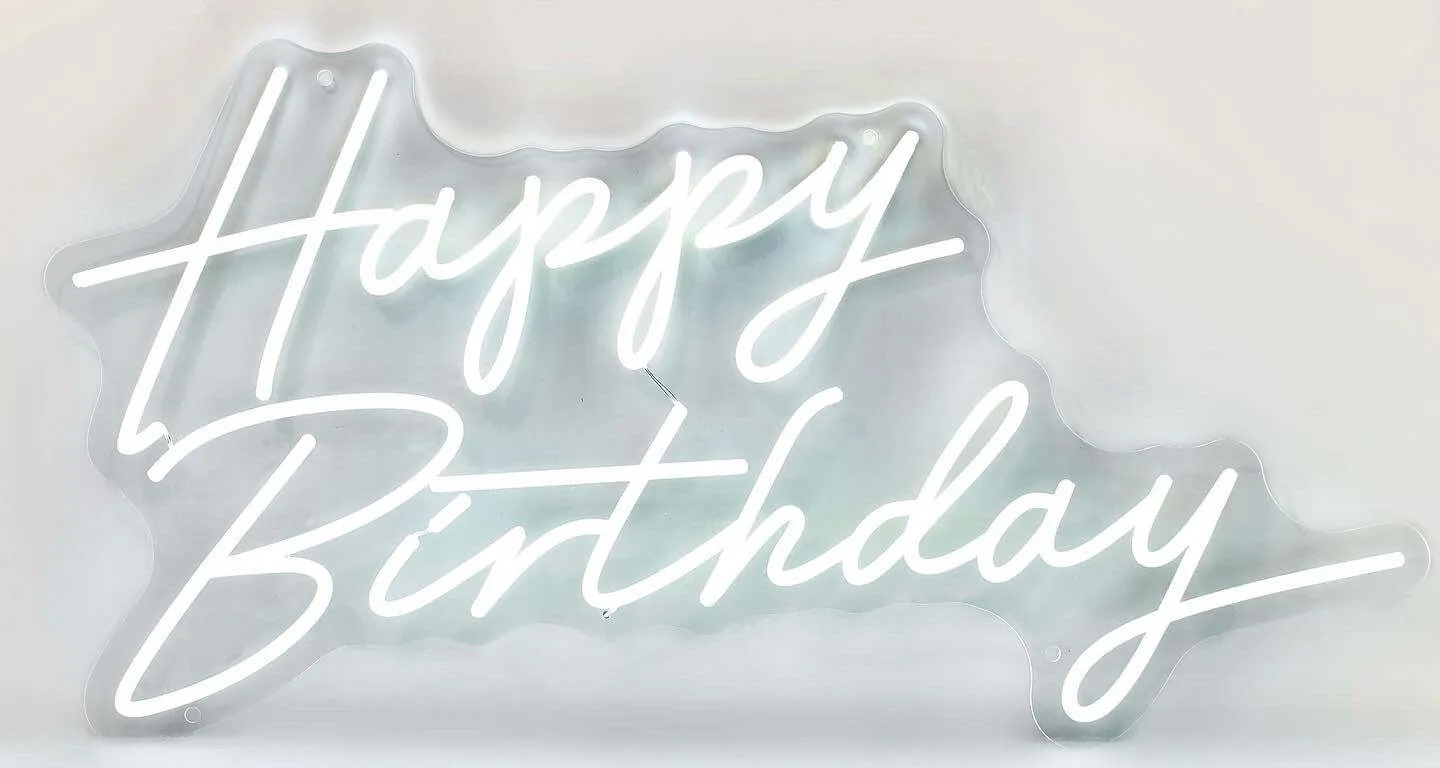 Happy Birthday Neon Sign