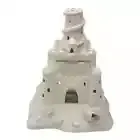 Porcelain Sand Castle Candle Holder (9inches x 7 inches)