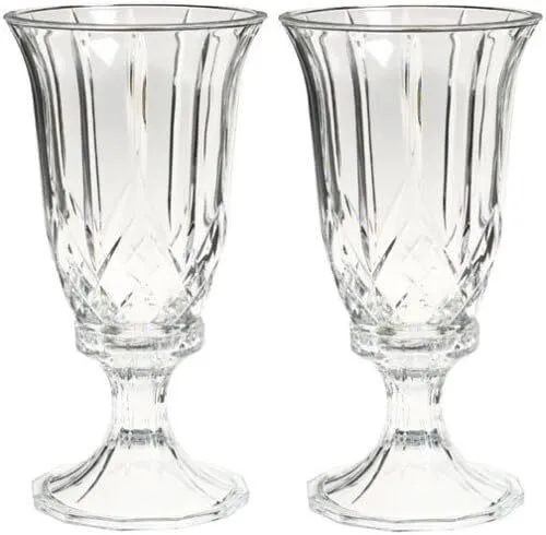 Lead Crystal Hurricane Candle Holder (7 inches)