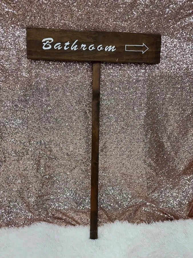 Directional Sign- wooden