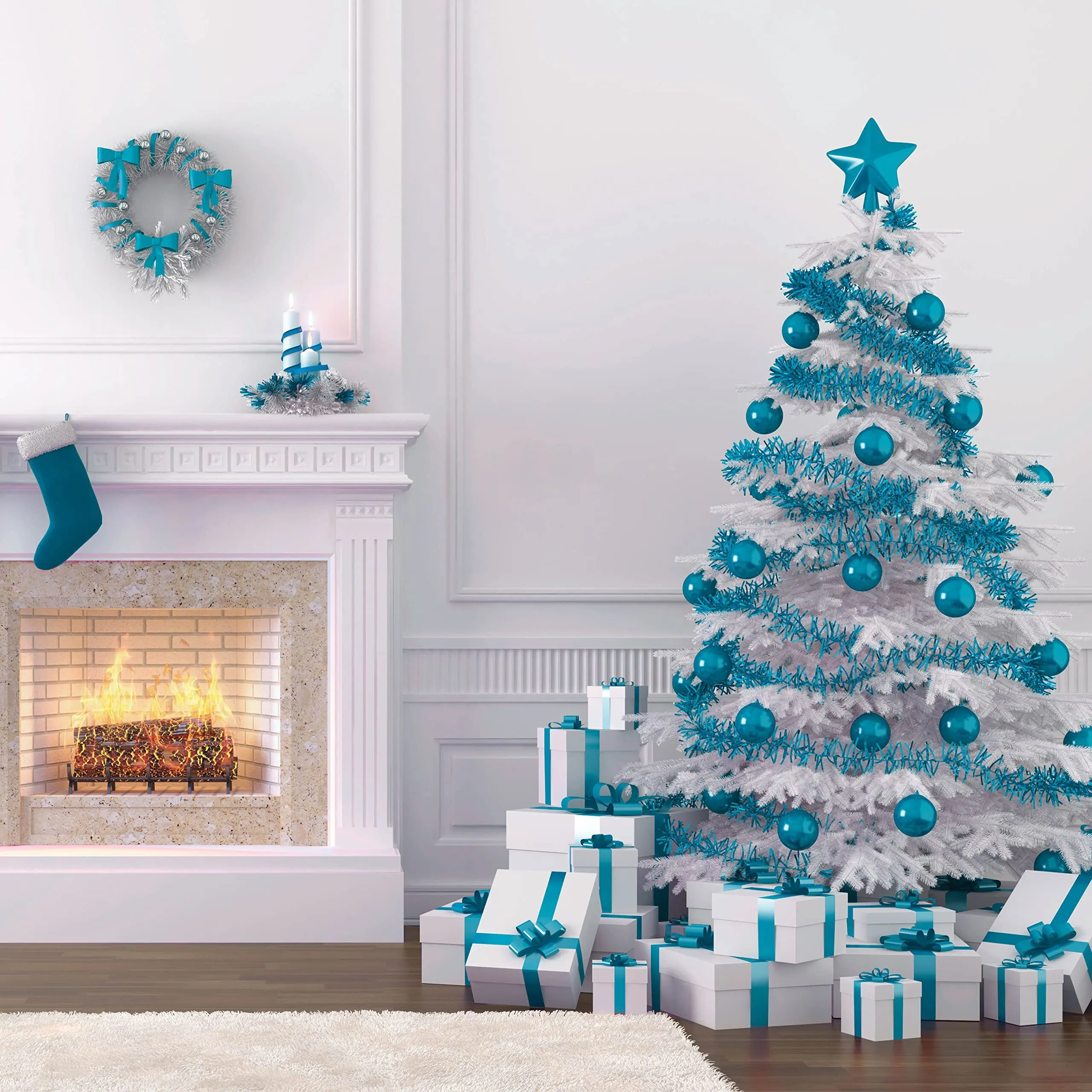 Christmas Ornaments (teal)