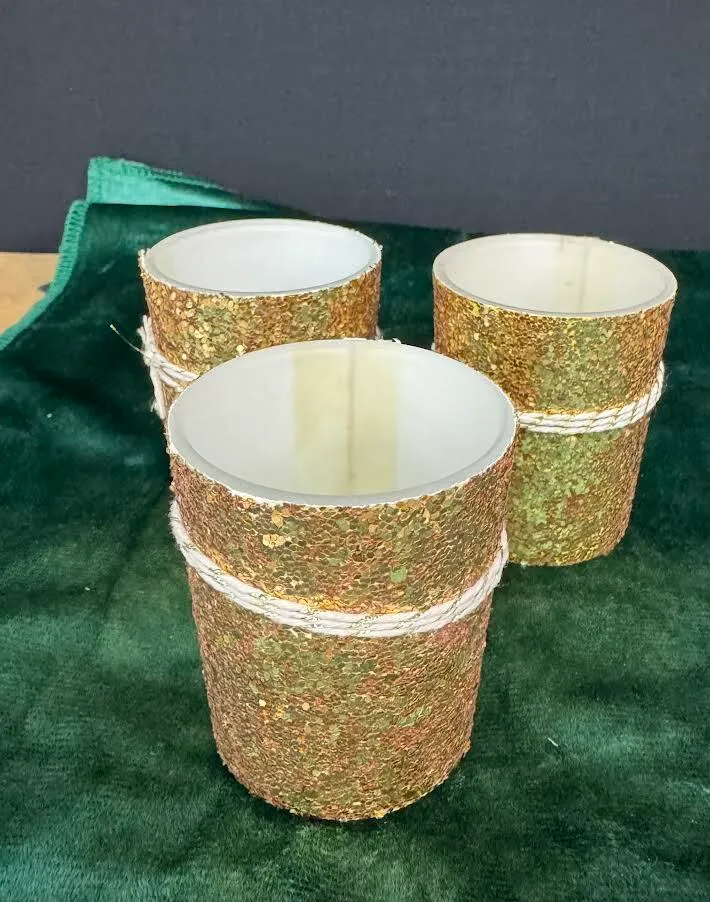 Sparkly Gold Votive/Tealight Holder