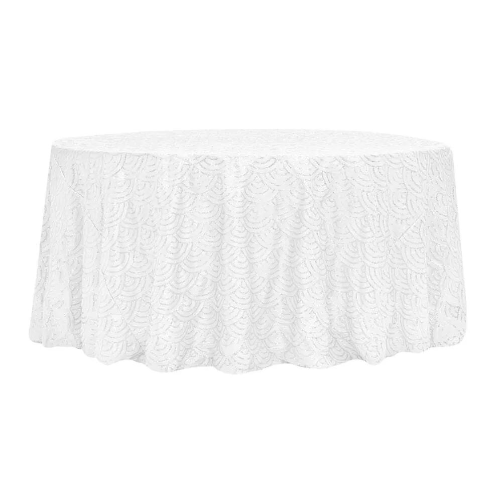 White Table Cloths- Round 132" (EE)